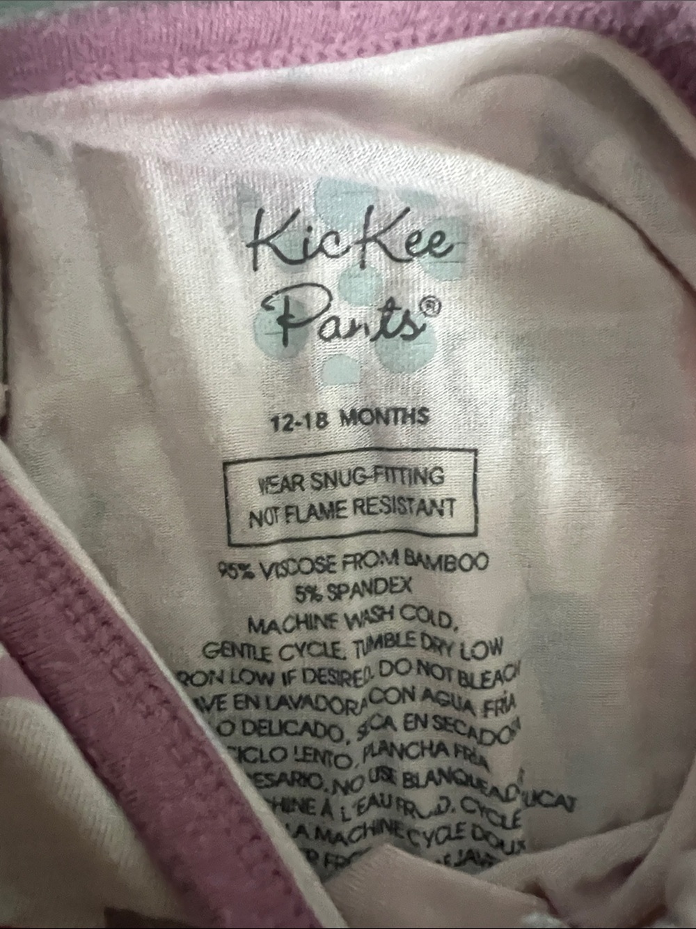 Kickee Pants Pink and purple puppy zipper pajamas 12-18 months - Picture 2 of 3